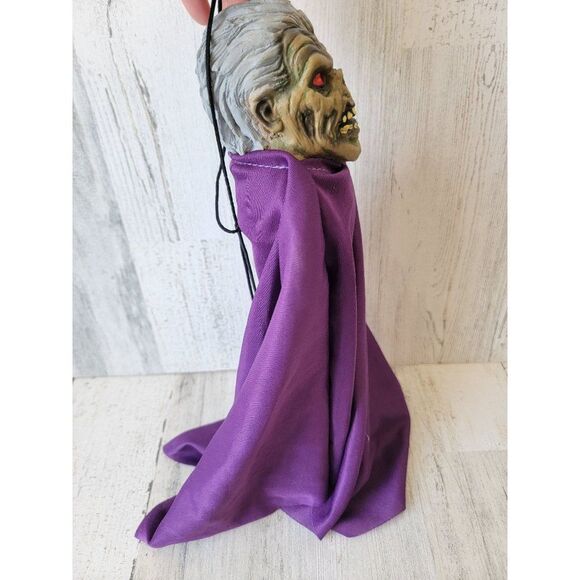 Vintage paper magic purple cape zombie mini hanging Goblin Halloween prop - Picture 6 of 9